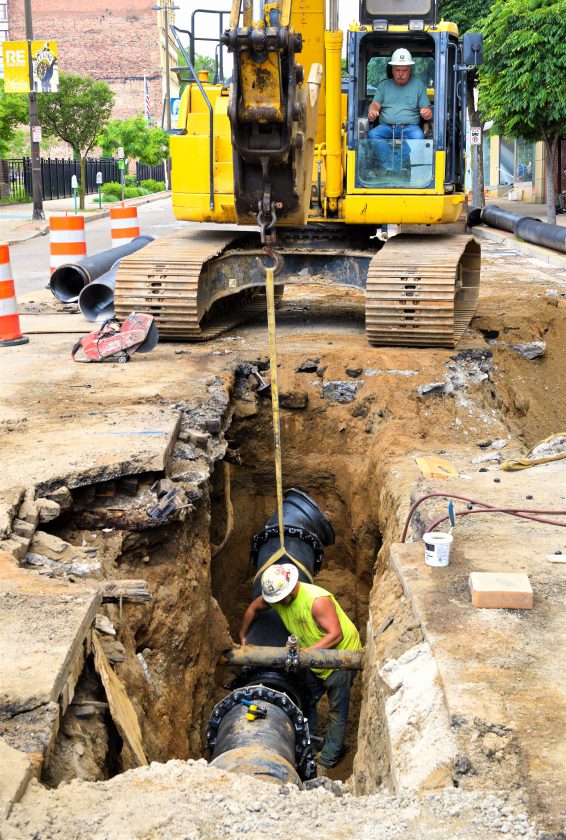 Water Line Work Leads to More Road Closures in Downtown Wheeling News
